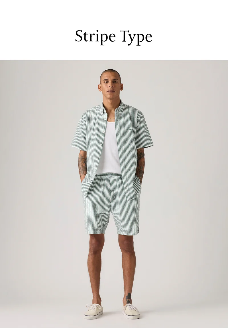 STRIPED GREEN MATCHING SET