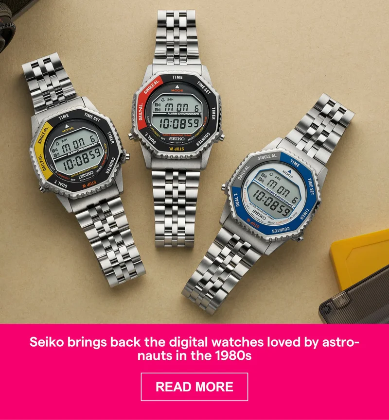 Seiko brings back the digital watches loved by astronauts in the 1980s