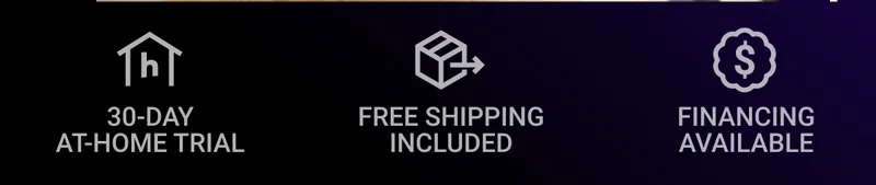 30-day at-home trial. Free shipping included. Financing available.