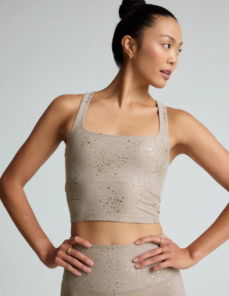 Image of Chai Lucky Stars SoftShine Square Neck Cropped Tank