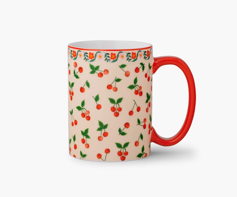 Image of Porcelain Mug - Cherries