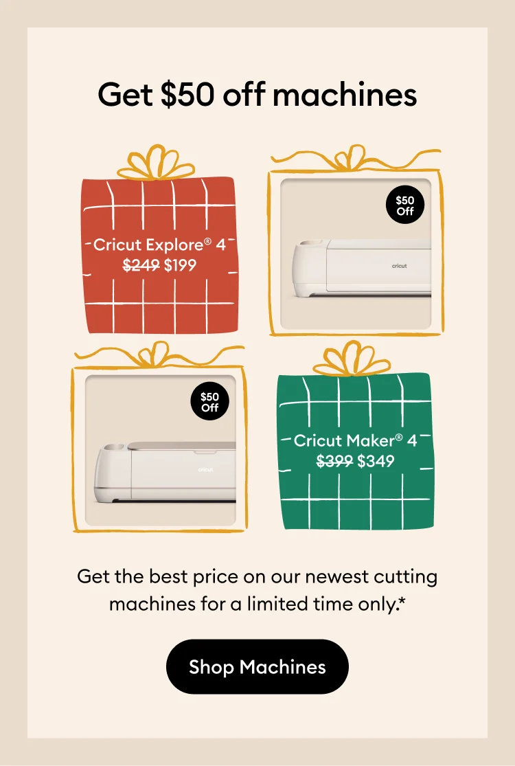 Get $50 off machines.