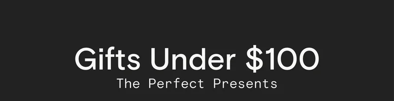 Gifts Under $100: The Perfect Presents