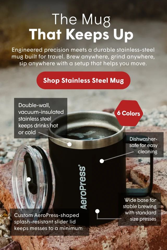 AeroPress Travel Coffee Mug - Stainless Steel