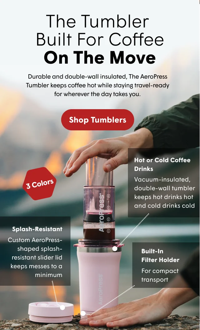AeroPress Travel Coffee Tumbler - Stainless Steel