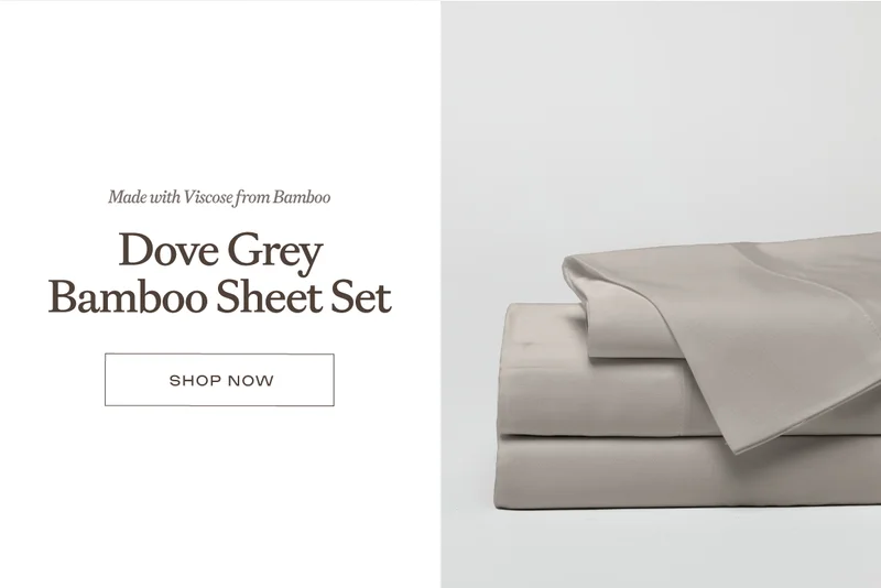 Shop The Dove Grey Bamboo Sheet Set