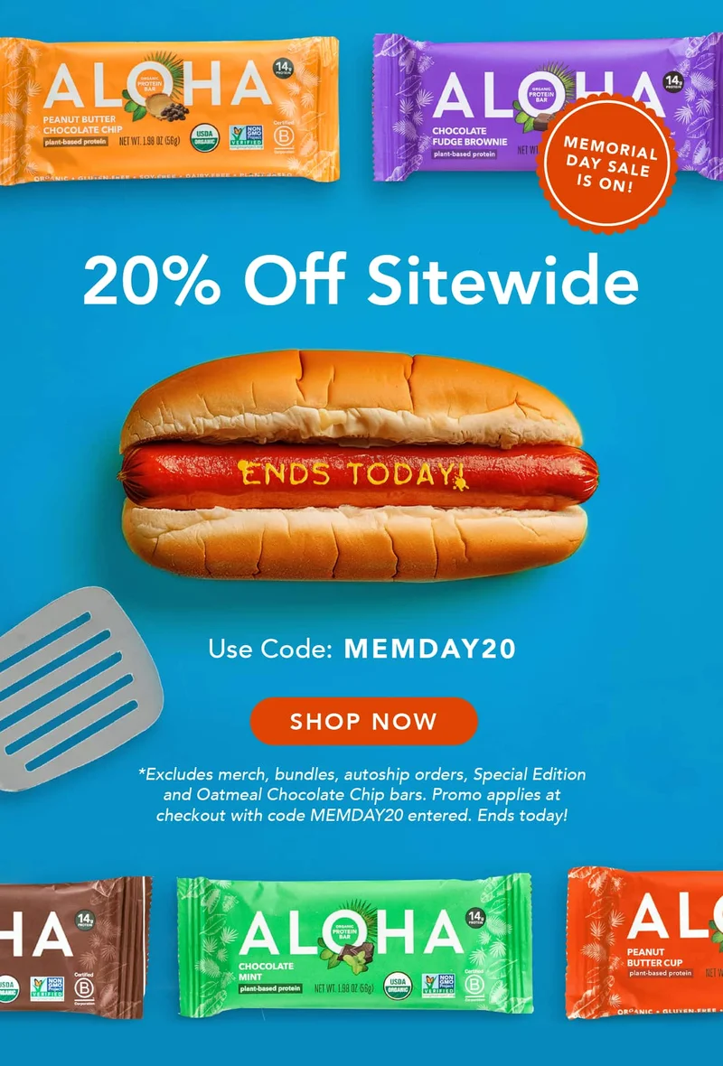 Sizzlin' Savings Happening Now: 20% Off Sitewide