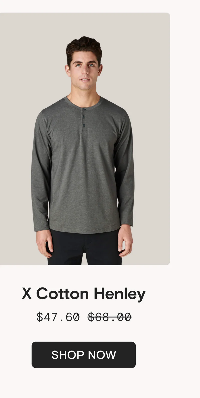 X Cotton Henley