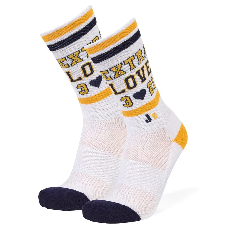 Image of Extra Love 3💛21 Crew Socks