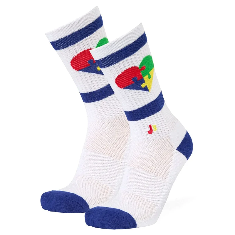 Image of Autism Heart Athletic Crew Socks