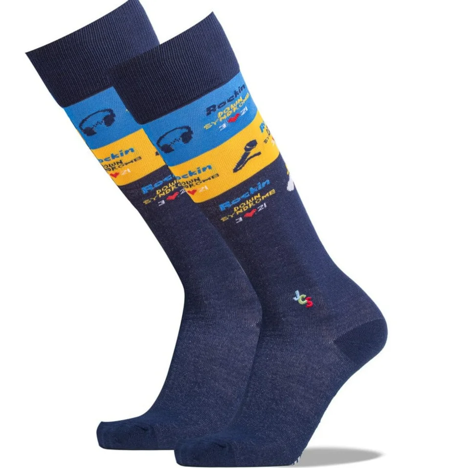 Image of Rockin' Down Syndrome Socks Knee High Sock