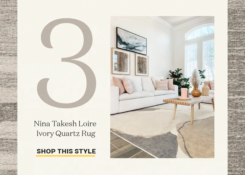 Nina Takesh Loire Ivory Quartz Rug