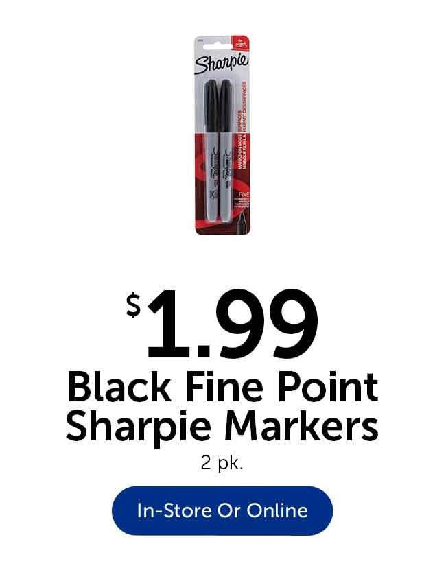 Black Sharpie Markes