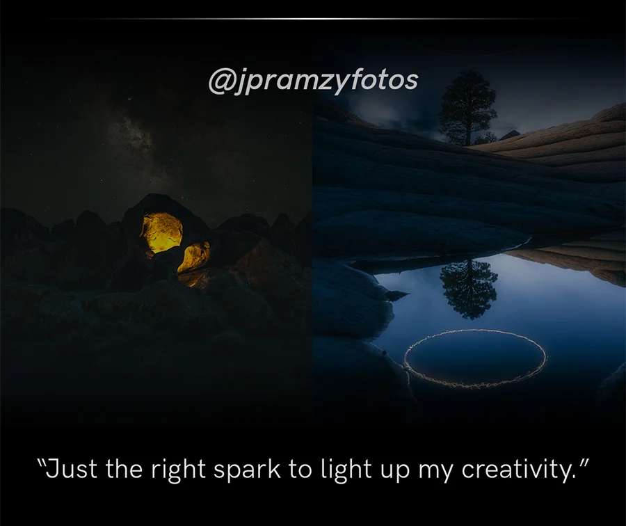 Creative professional @jpramzyfotos lighting up their shoots with Lume Cube products.