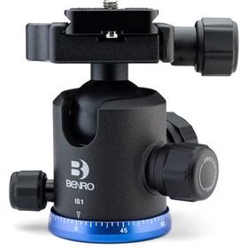 Benro IB1 Triple Action Ballhead with discount code Plate