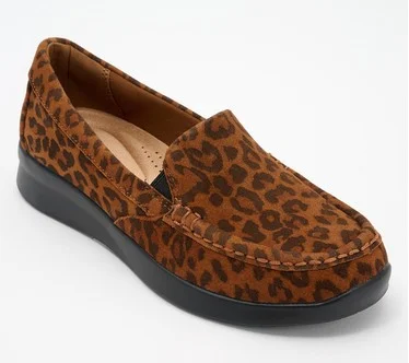 Clarks Collection Leather/Textile Slip-Ons - Ellowyn Lux