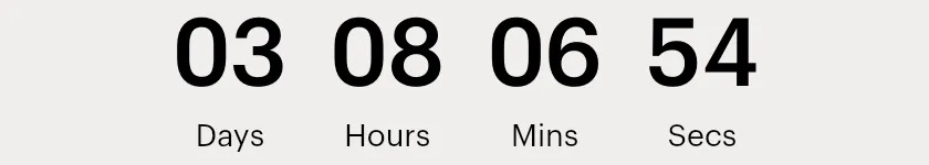 Countdown timer: Time remaining until Flash Sale ends