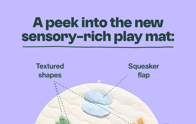 A peek into the new sensory - rich play mat
