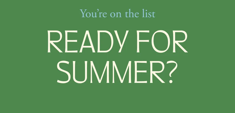 Ready For Summer