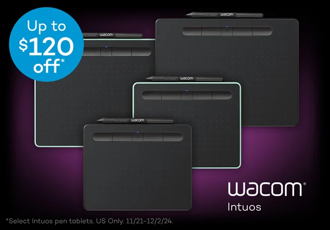 Wacom Intuos save up to $120