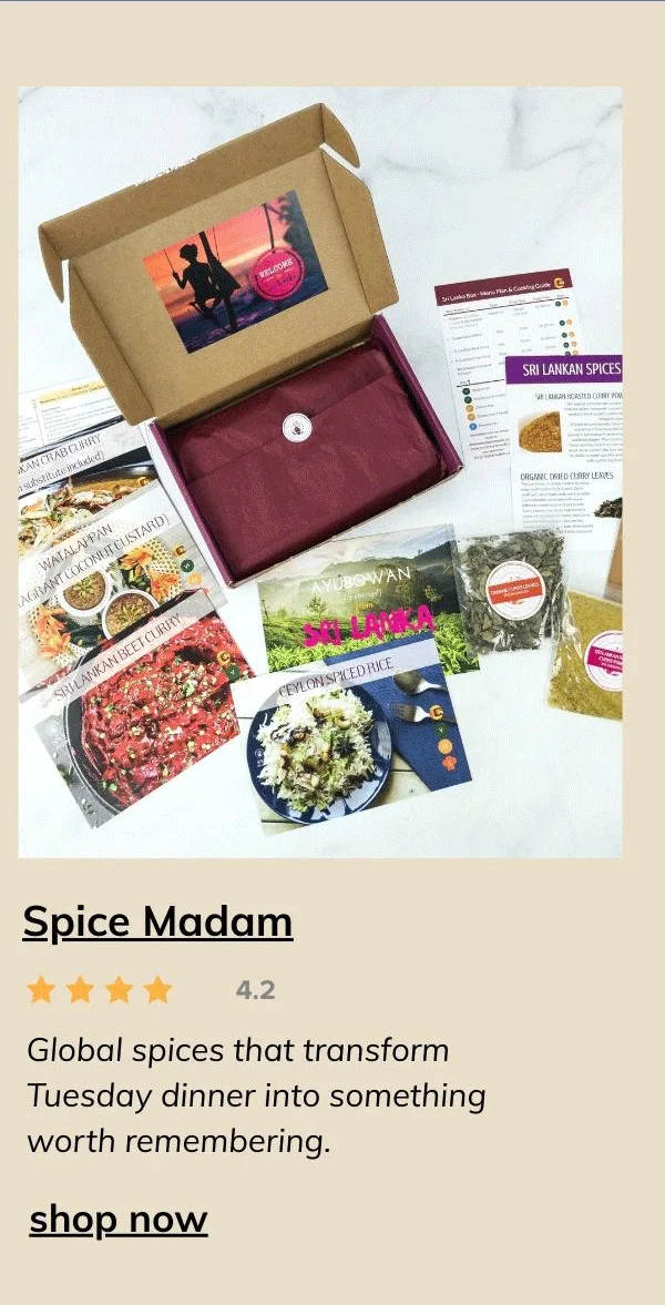 Spice Madam Monthly Subscription