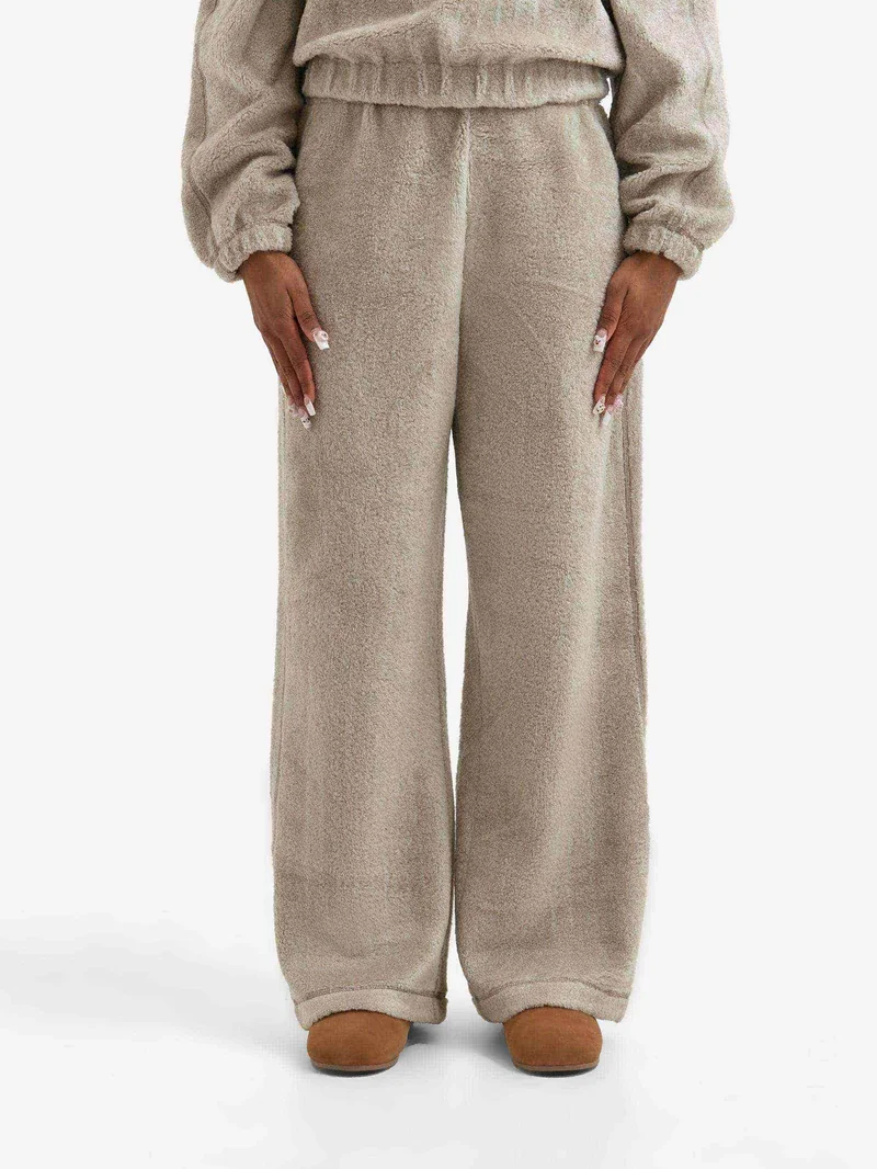 Image of AMOMENTO Fluffy Banding Pants W - Grey