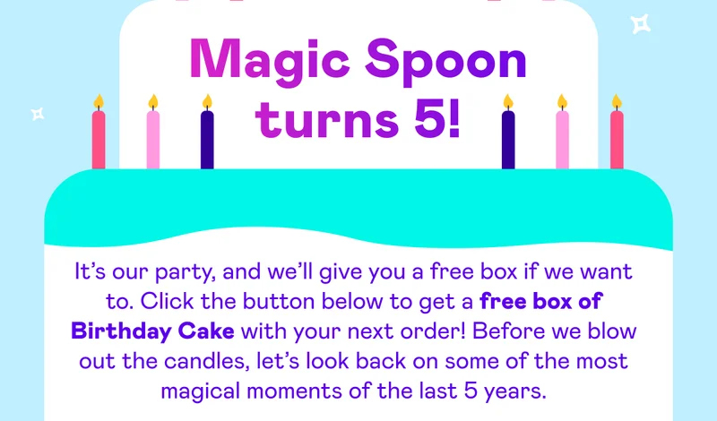 Magic Spoon turns 5!