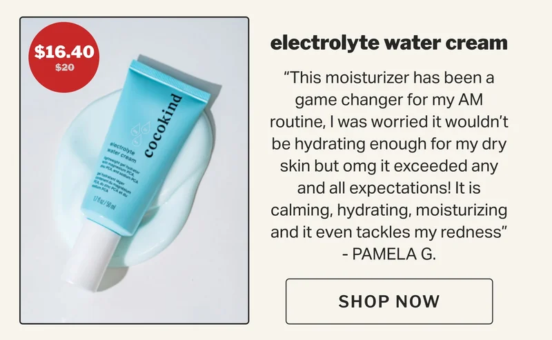 electrolyte water cream