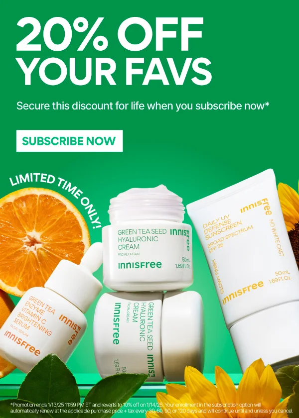 SUBSCRIBE FOR 20% OFF FOR LIFE