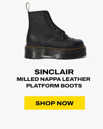 Sinclair Milled Nappa Leather Platform Boots