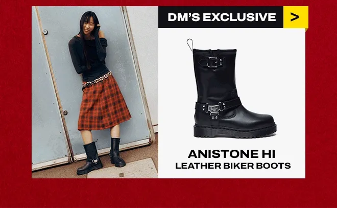 Anistone Hi Leather Biker Boots