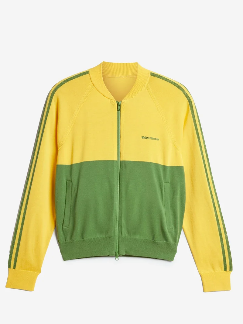 Image of Adidas x Wales Bonner N Knit Track Top - Bold Gold/Crew Green