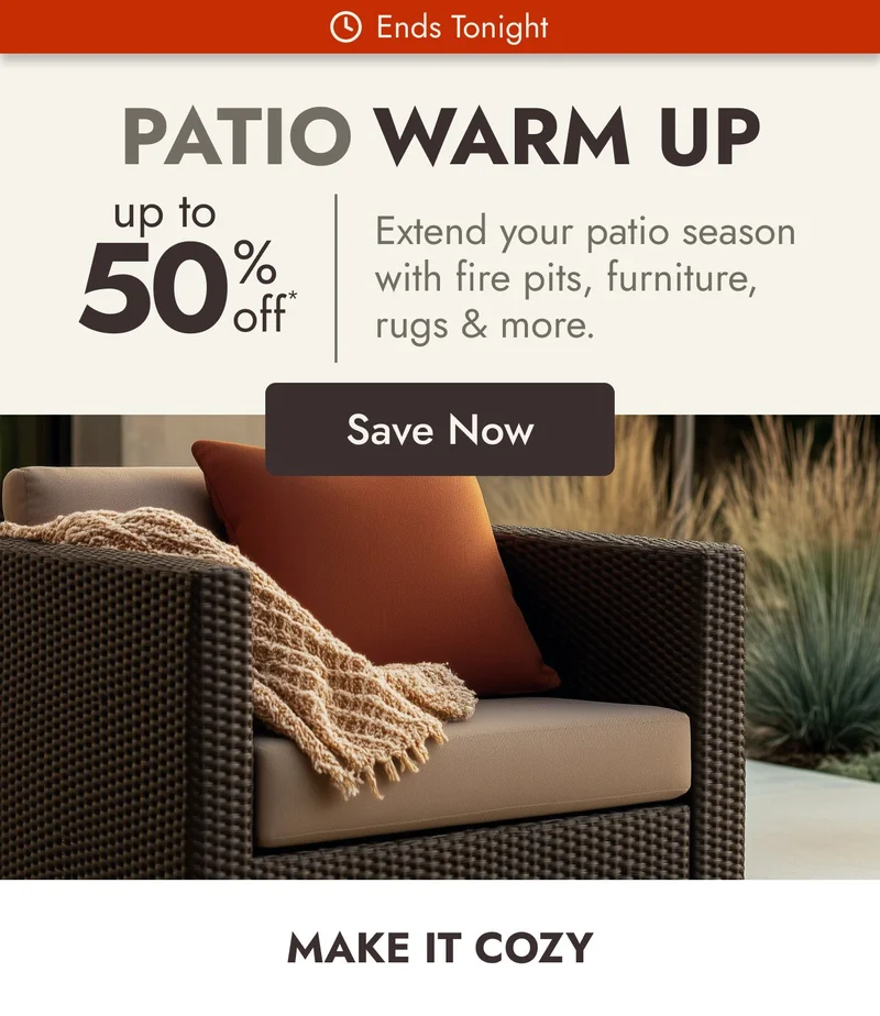 Patio Warm Up ends tonight