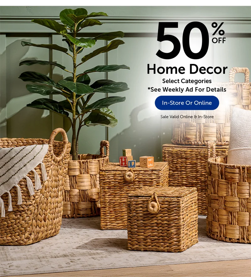 50% Off Home Decor - Select Categories