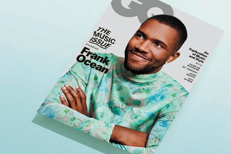 Image of the January 2019 GQ Cover with Frank Ocean