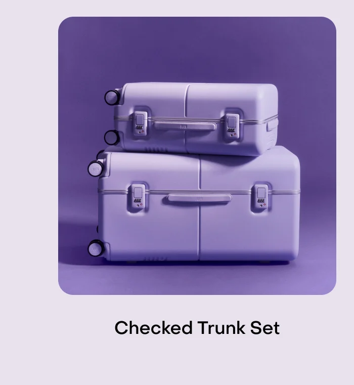 Checked Trunk Set