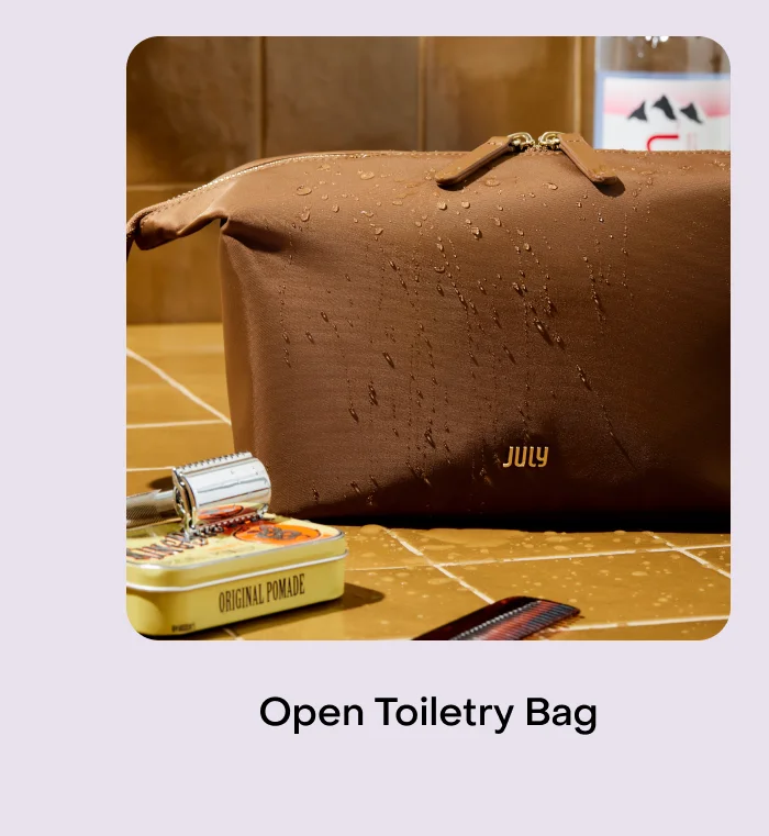 Open Toiletry Bag
