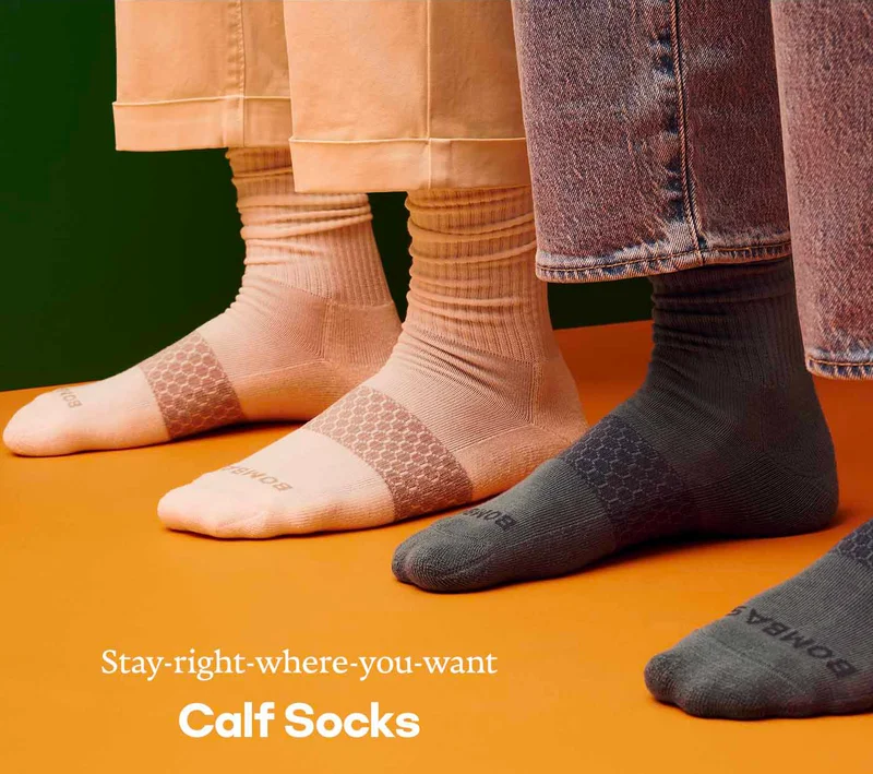 Stay-right-where-you-want. Calf Socks