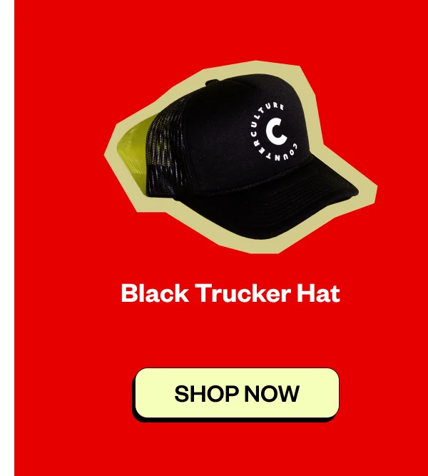 Black Trucker Hat $20 Black Trucker Hat $20