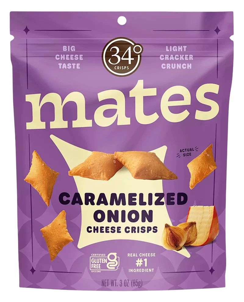 Image of 34 Degrees Caramelized Onion Cheese Crisps