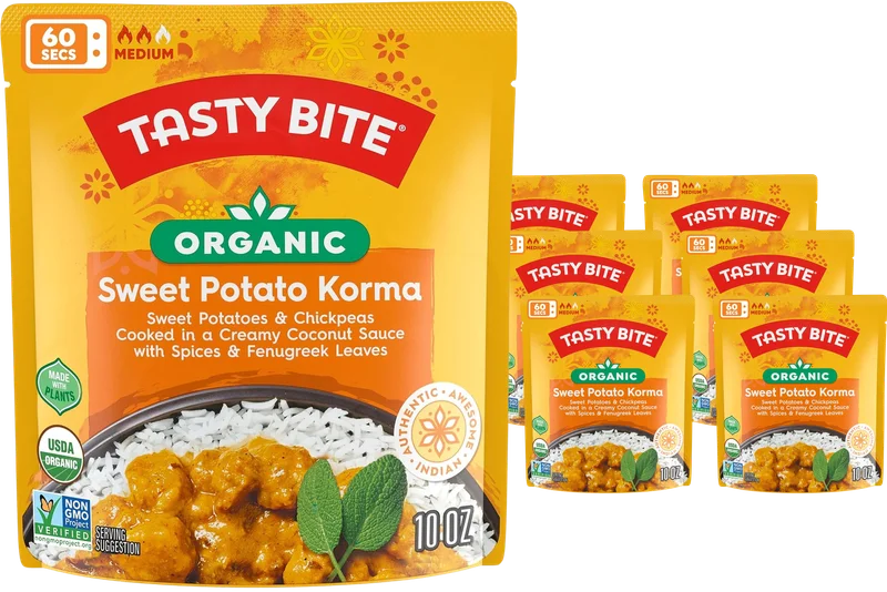 Image of Tasty Bite Organic Sweet Potato Korma (6 Pack)
