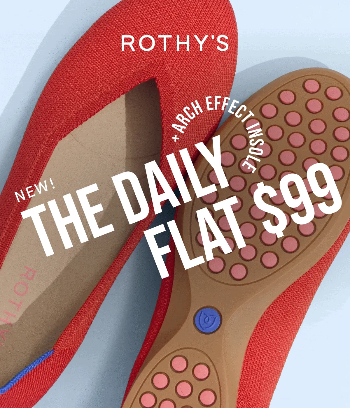 NEW! The Daily Flat $99 +Arch effect insole