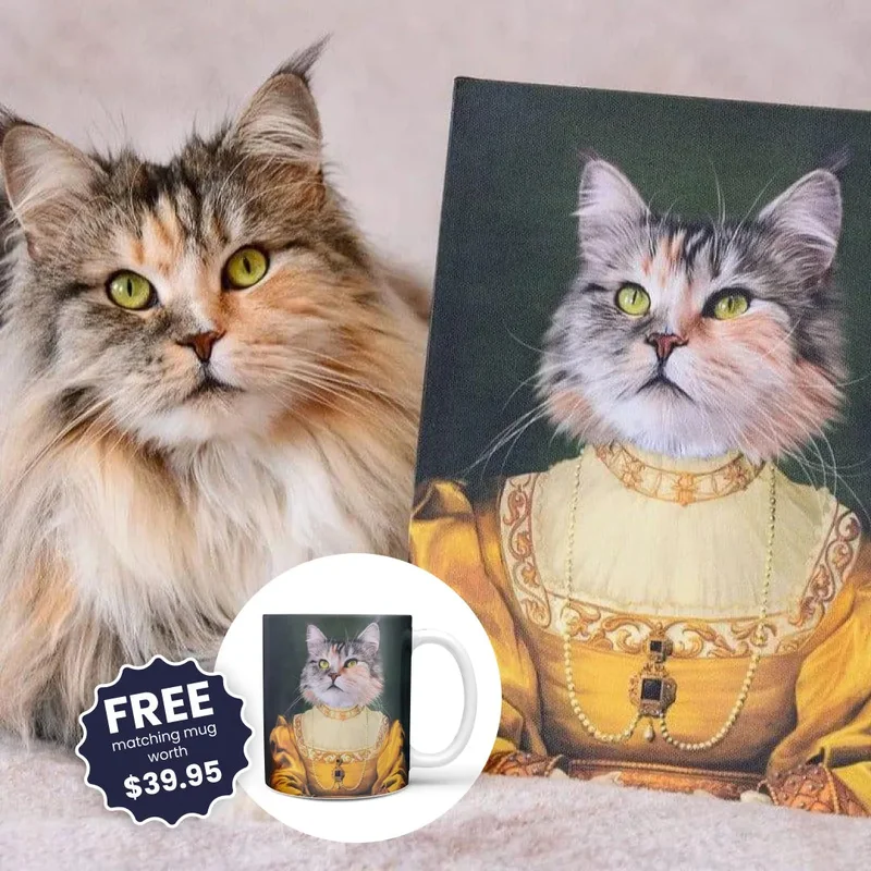 Image of The Golden Girl - Custom Pet Canvas