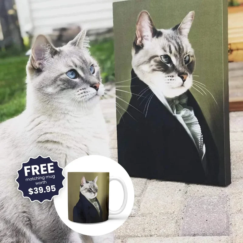 Image of The Ambassador - Custom Pet Canvas
