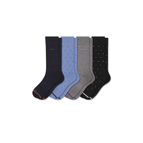 Men's Dress Calf Sock 4-Pack