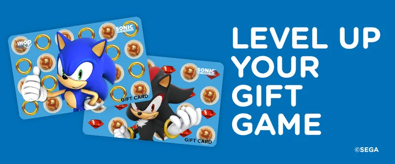 LEVEL UP YOUR GIFT GAME WITH SONIC GIFT CARDS