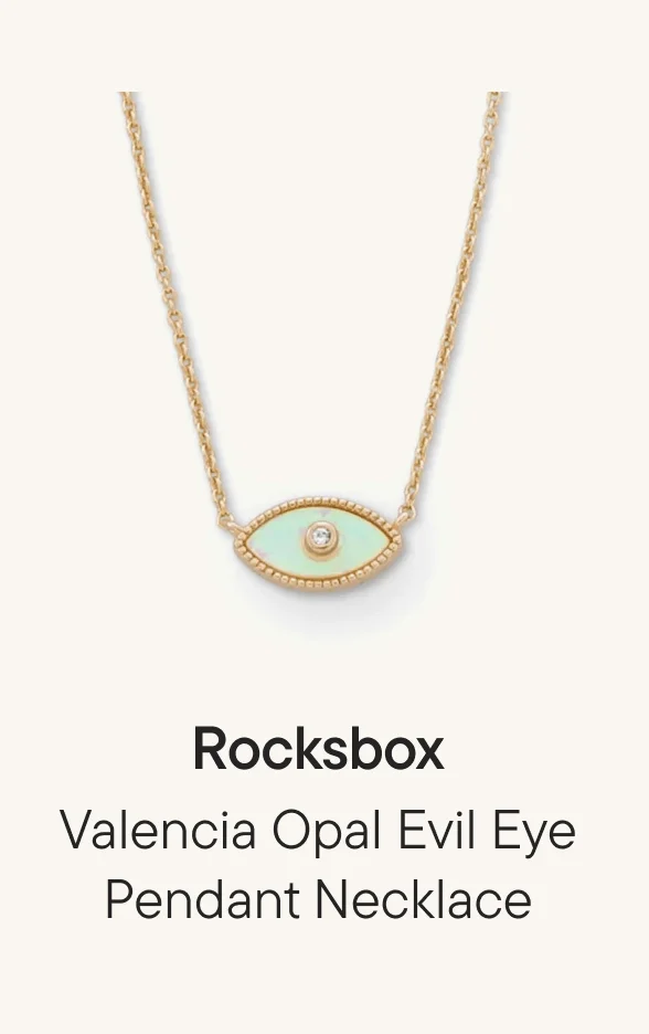 Valencia Opal Evil Eye Pendant Necklace