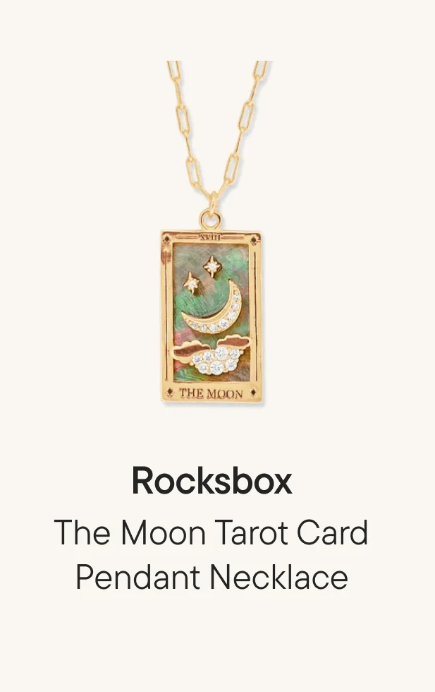 The Moon Tarot Card Pendant Necklace