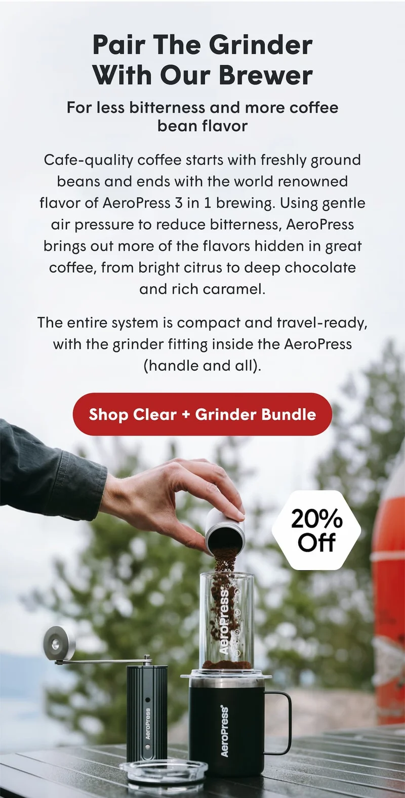 pair the grinder with our brewer