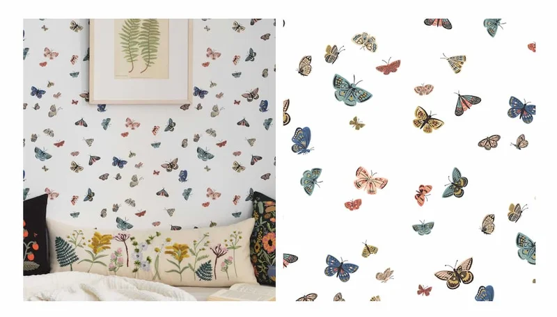 Shop Butterfly House Wallpaper